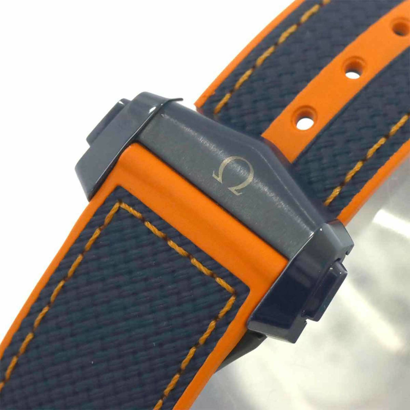 歐米茄海馬系列海洋宇宙600公尺同軸GMT腕錶215 92 46 22 03 001 男士腕錶 藍色 自動上鍊-6