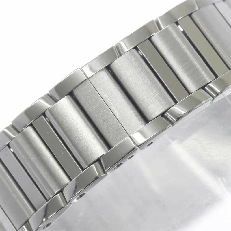 卡地亞 Tank Française SM WSTA0129 女士腕錶,銀色,石英錶-6