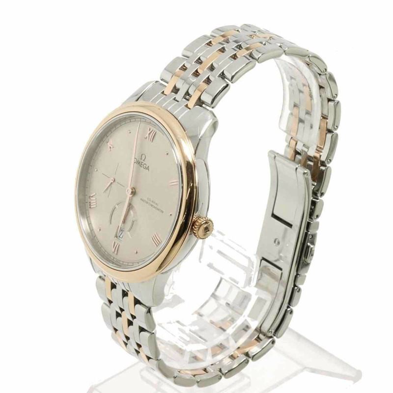 歐米茄碟飛系列尊貴同軸組合腕錶 434 20 41 21 09 001 男士腕錶 日期顯示 亞麻色 18KPG 玫瑰金 自動上鍊-2