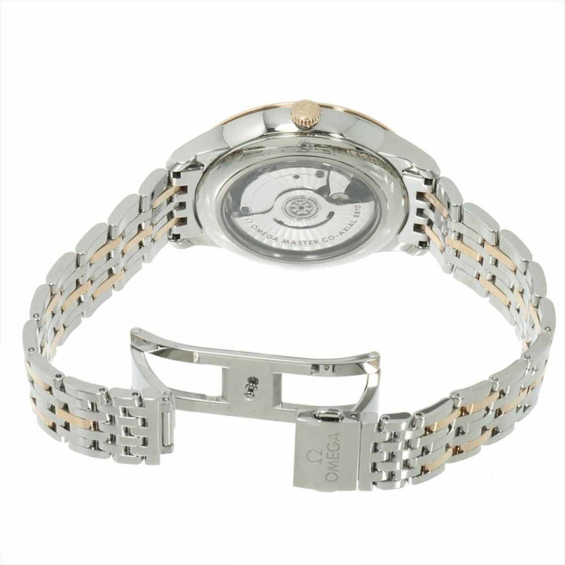 歐米茄碟飛系列尊貴同軸組合腕錶 434 20 41 21 09 001 男士腕錶 日期顯示 亞麻色 18KPG 玫瑰金 自動上鍊-4