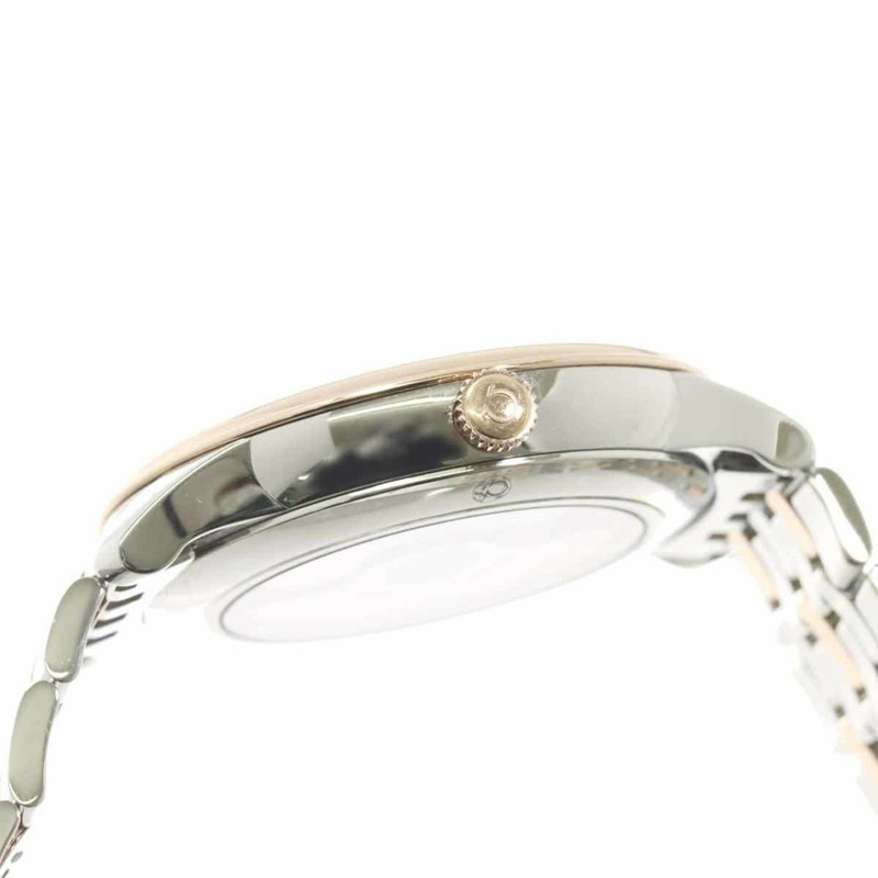 歐米茄碟飛系列尊貴同軸組合腕錶 434 20 41 21 09 001 男士腕錶 日期顯示 亞麻色 18KPG 玫瑰金 自動上鍊-5