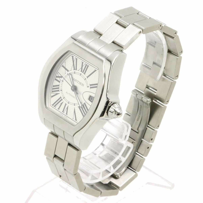 卡地亞 Roadster LM W6206017 男士腕錶，日期顯示，銀色，自動上鍊機芯-1