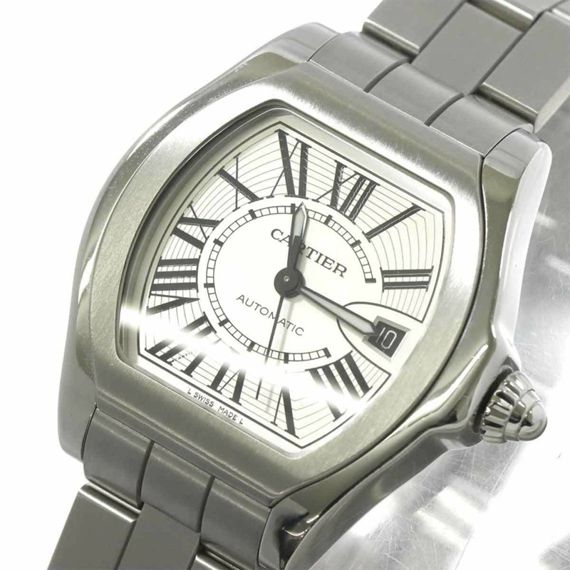 卡地亞 Roadster LM W6206017 男士腕錶，日期顯示，銀色，自動上鍊機芯-6