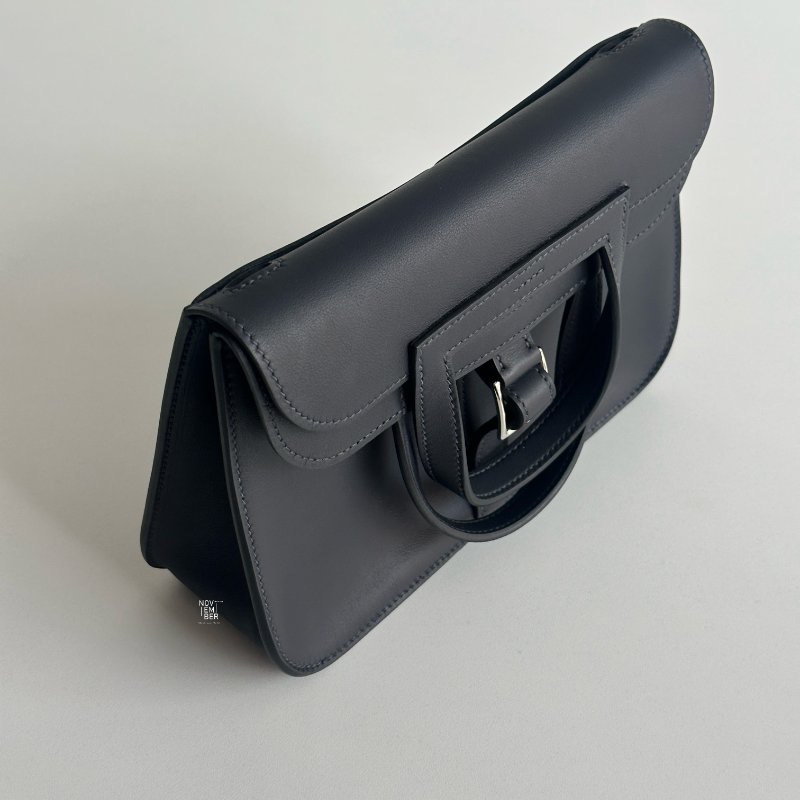 99新🆕 有購證🙌🏻 Hermès 愛馬仕 Mini Halzan 3Y銀釦-6