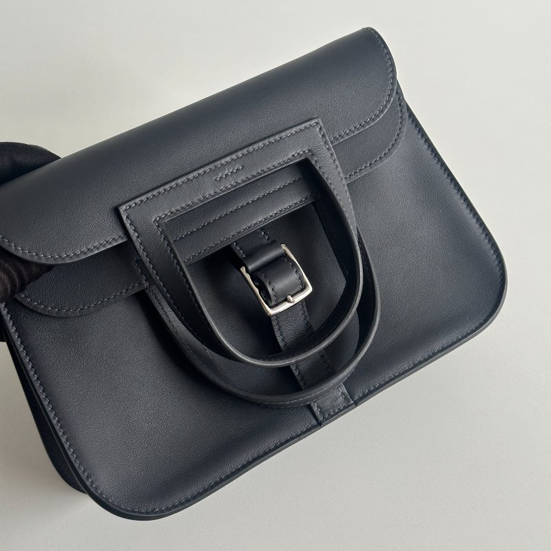 99新🆕 有購證🙌🏻 Hermès 愛馬仕 Mini Halzan 3Y銀釦-8