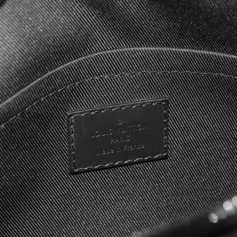 路易威登 Aerogram Fastline 皮革黑色單背包 M22482 RFID 防盜斜背包-6