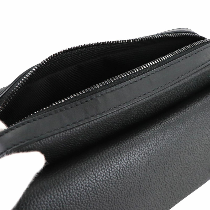 路易威登 Aerogram Fastline 皮革黑色單背包 M22482 RFID 防盜斜背包-7