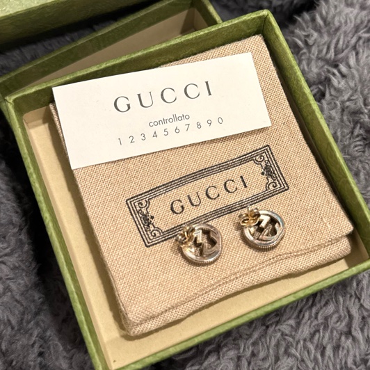 Gucci 925純銀耳環-1