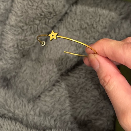 Dior J’A DIOR鍍金復古大圈耳環-3