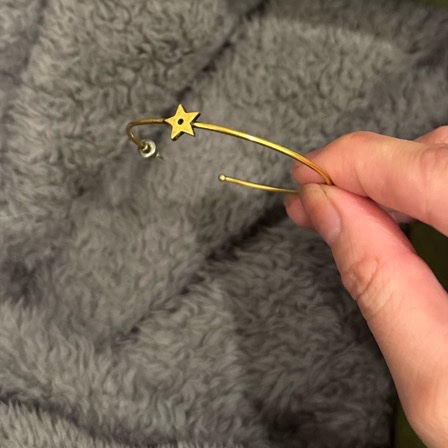 Dior J’A DIOR鍍金復古大圈耳環-15