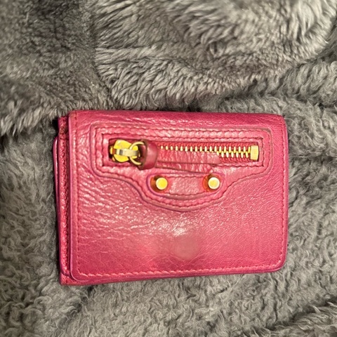 Balenciaga 巴黎世家｜經典機車包山羊皮短夾｜