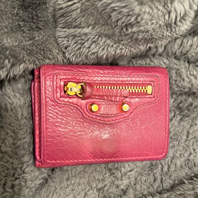 Balenciaga 巴黎世家|經典機車包山羊皮短夾|-0