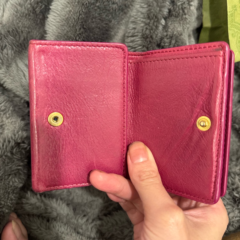 Balenciaga 巴黎世家｜經典機車包山羊皮短夾｜-1