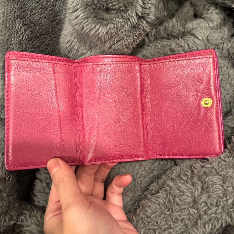 Balenciaga 巴黎世家|經典機車包山羊皮短夾|-2