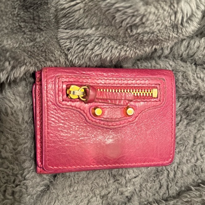 Balenciaga 巴黎世家｜經典機車包山羊皮短夾｜-14