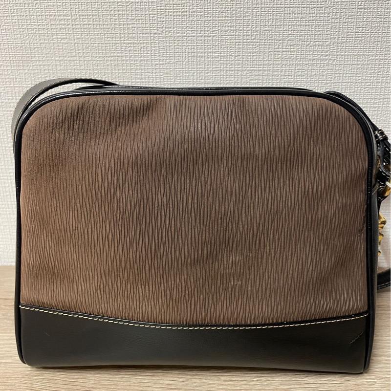 Loewe 栗子色金蛇骨斜背包-3
