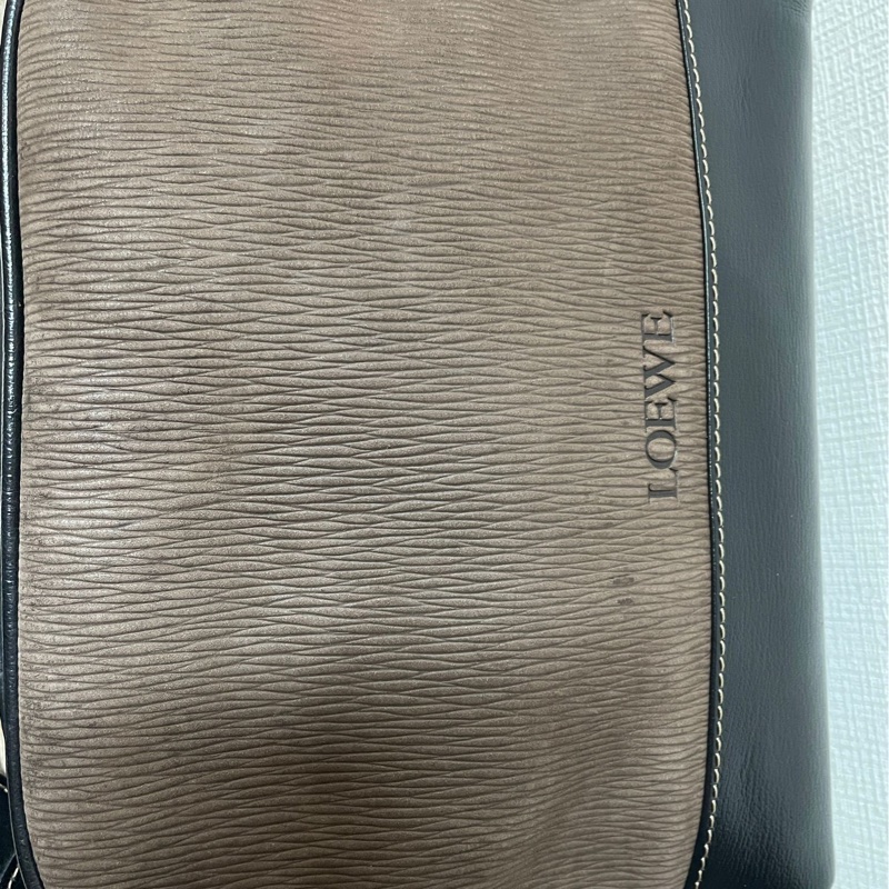 Loewe 栗子色金蛇骨斜背包-7