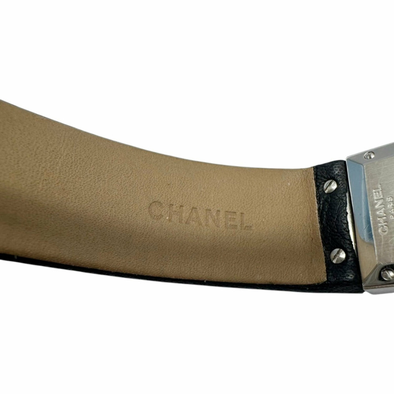 香奈兒 (CHANEL) Matelassé 女士腕錶,黑色錶盤,型號 H0116 QM00028,皮革錶帶,石英機芯-11