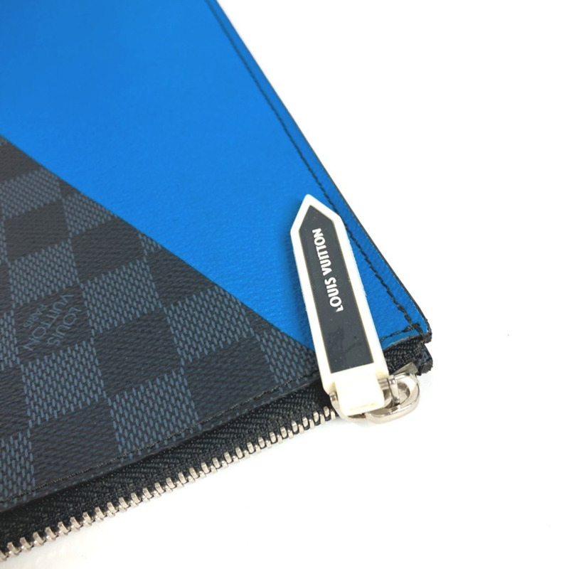 路易威登 N41594 美洲杯 Damier Graphite Pochette Jour GM 手提包/手拿包/L 型拉鍊手拿包/帆布男女通用款 黑色-1