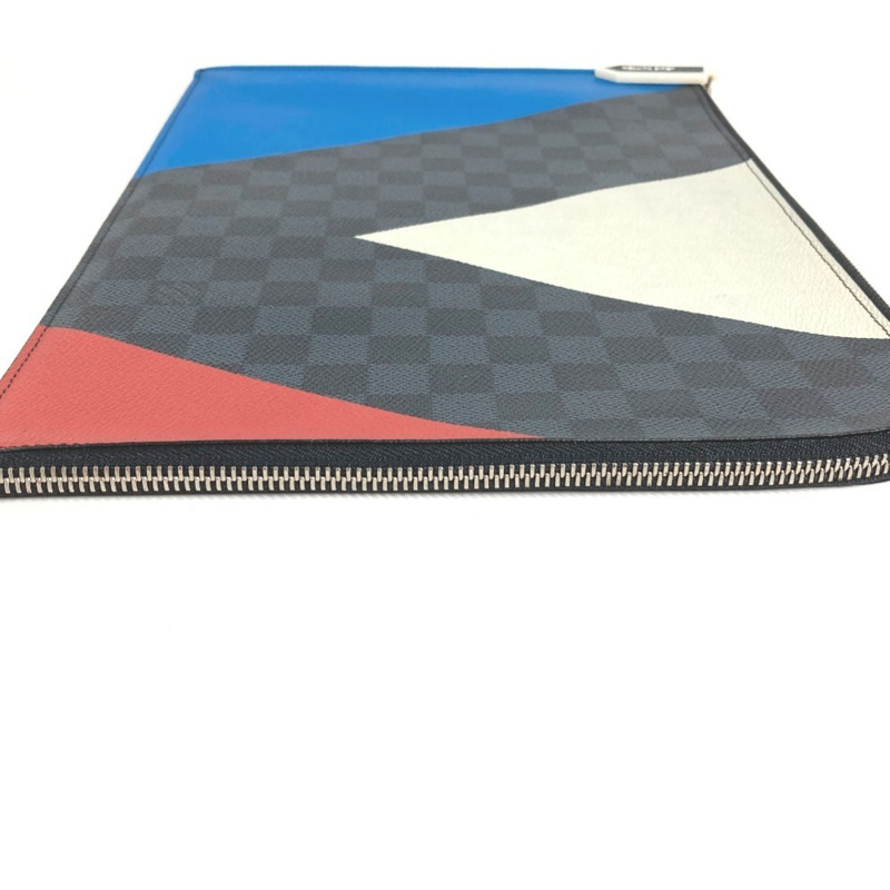 路易威登 N41594 美洲杯 Damier Graphite Pochette Jour GM 手提包/手拿包/L 型拉鍊手拿包/帆布男女通用款 黑色-3