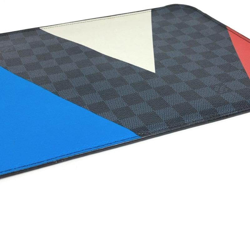 路易威登 N41594 美洲杯 Damier Graphite Pochette Jour GM 手提包/手拿包/L 型拉鍊手拿包/帆布男女通用款 黑色-5