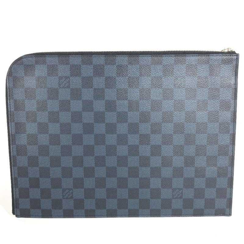 路易威登 N41594 美洲杯 Damier Graphite Pochette Jour GM 手提包/手拿包/L 型拉鍊手拿包/帆布男女通用款 黑色-11