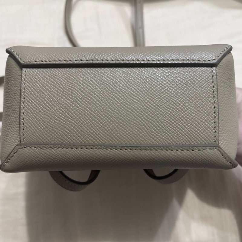 Celine Pico Belt 鯰魚包 奶茶色-7