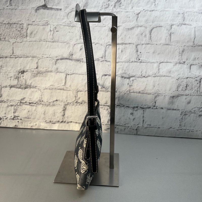 Loewe 老花牛仔布面麻將包-4