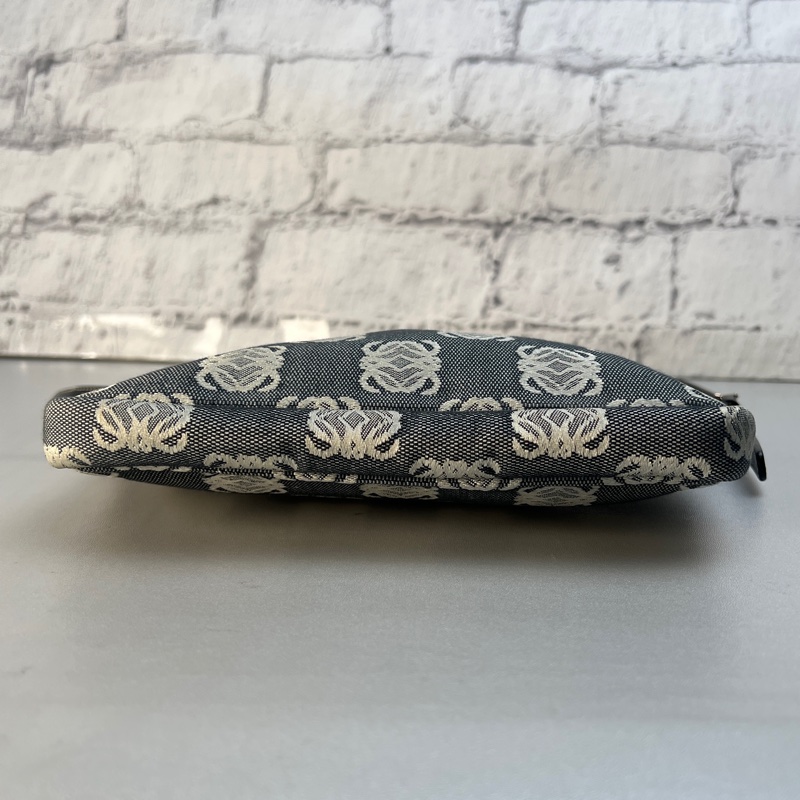 Loewe 老花牛仔布面麻將包-7