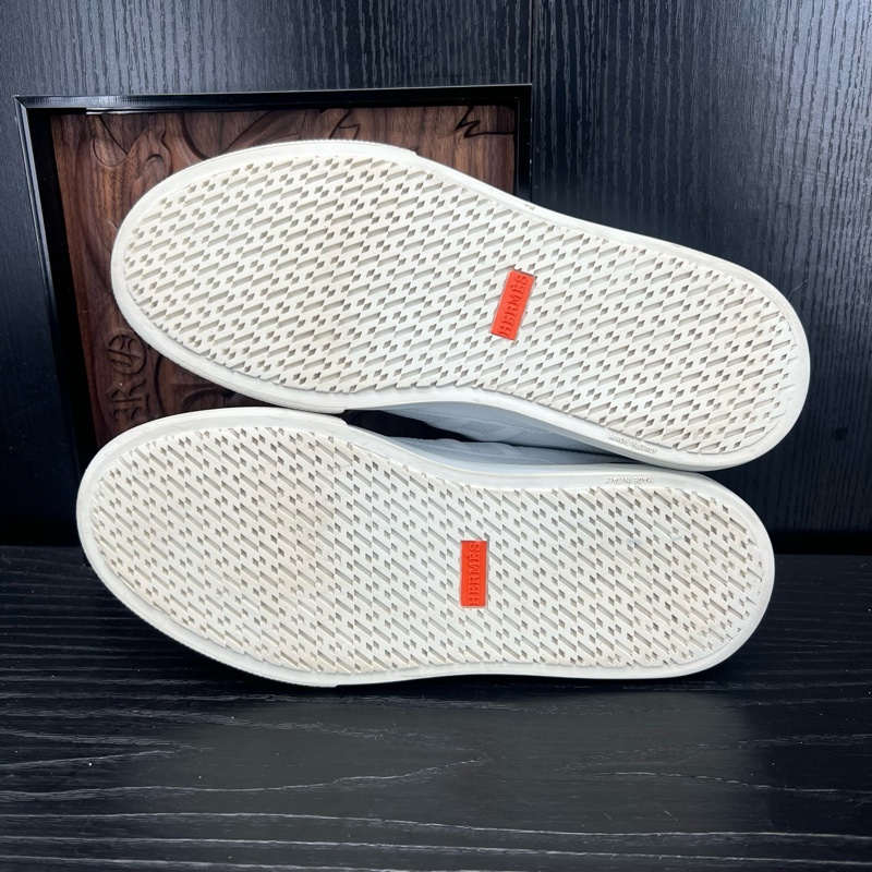 HERMES愛馬仕 Deep 白棕板鞋 37碼-3