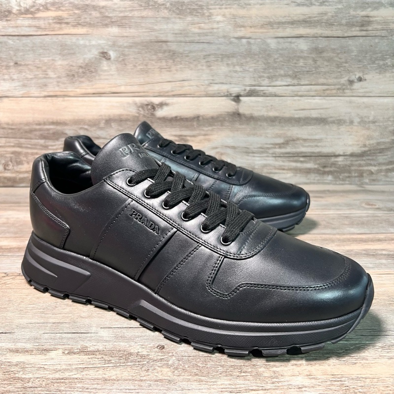 普拉達 Prada 黑色 黑武士 休閒鞋 運動鞋 44-1