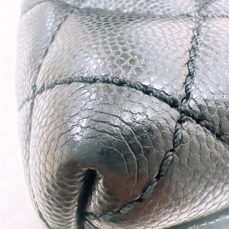 Chanel coco handle 黑金牛皮小號手柄包-3