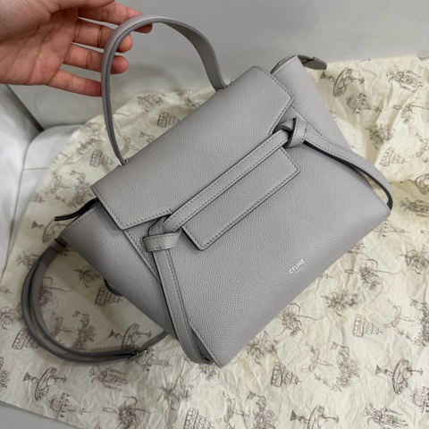 old celine belt bag nano 灰藍 小號