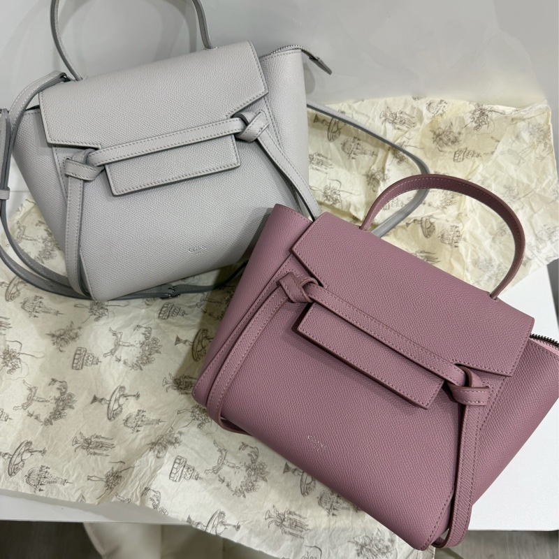 old celine belt bag nano 灰藍 小號-9