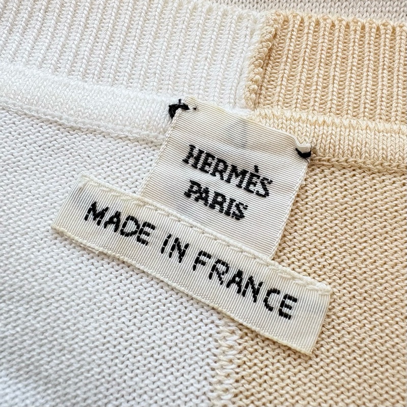 Hermes/愛馬仕/SS22印花針織長袖/38碼/ 肩寬;39 胸圍:94 衣長:50-8