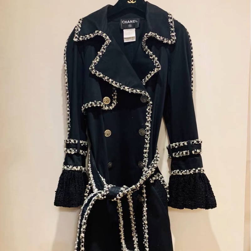 Chanel中古風衣36碼-0