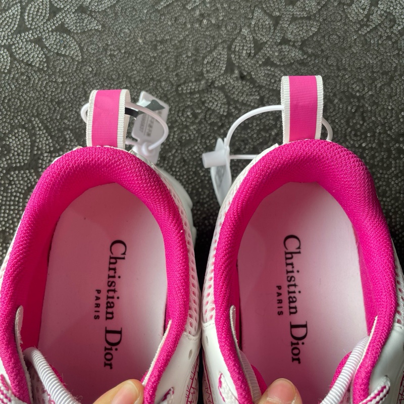 99新 dior迪奥老爹鞋 白粉休閒鞋35碼-8