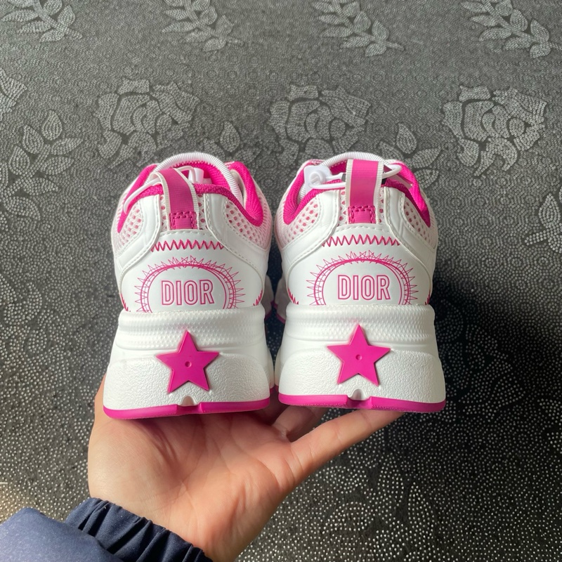 99新 dior迪奥老爹鞋 白粉休閒鞋35碼-10