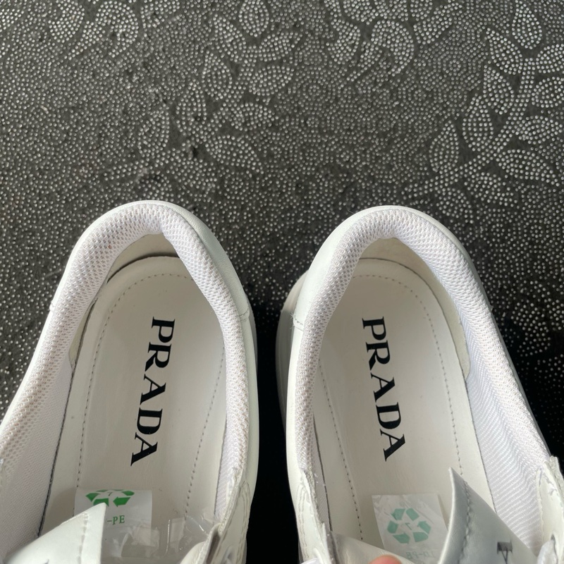 99新prada純白黑字板鞋41.5碼-10