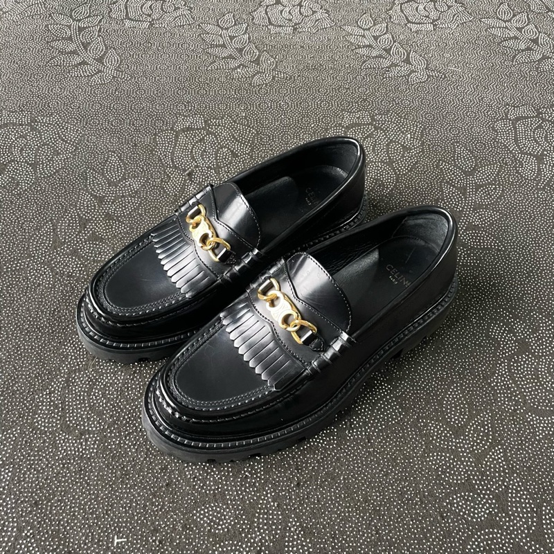 99新celine賽琳女鞋 流蘇樂福鞋36碼-0