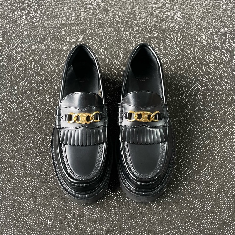 99新celine賽琳女鞋 流蘇樂福鞋36碼-10