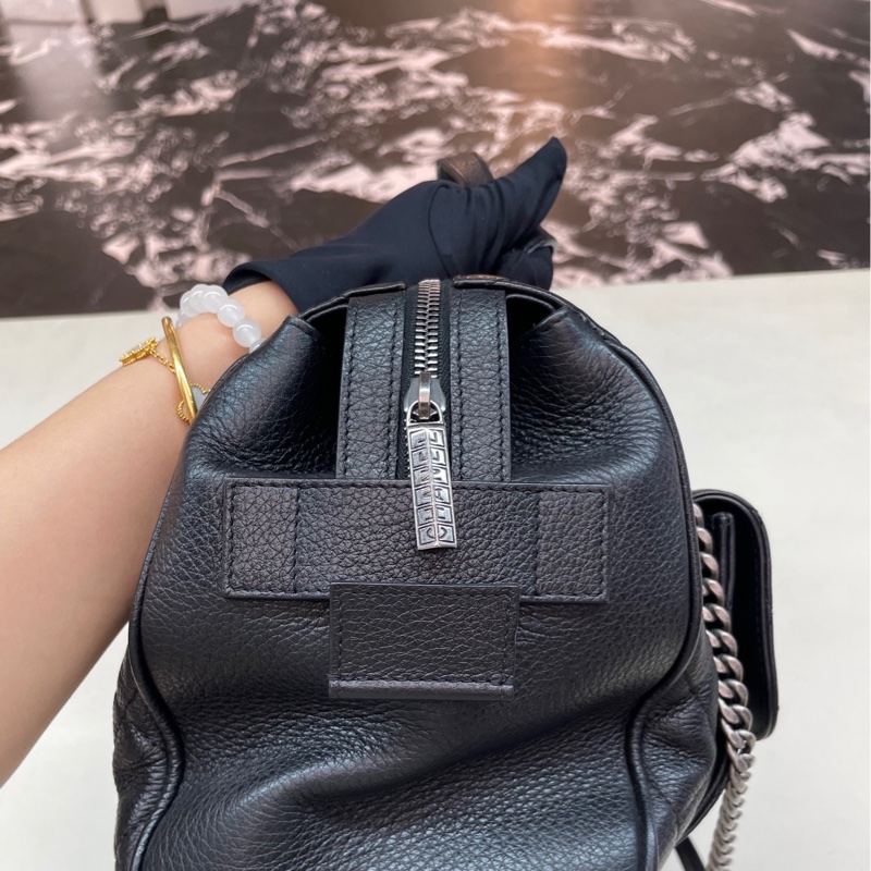 Chanel 限量黑金鴛鴦扣✨荔枝牛皮鏈條托特包 Tote-8