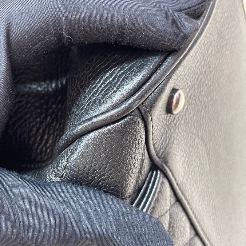 Chanel 限量黑金鴛鴦扣✨荔枝牛皮鏈條托特包 Tote-13