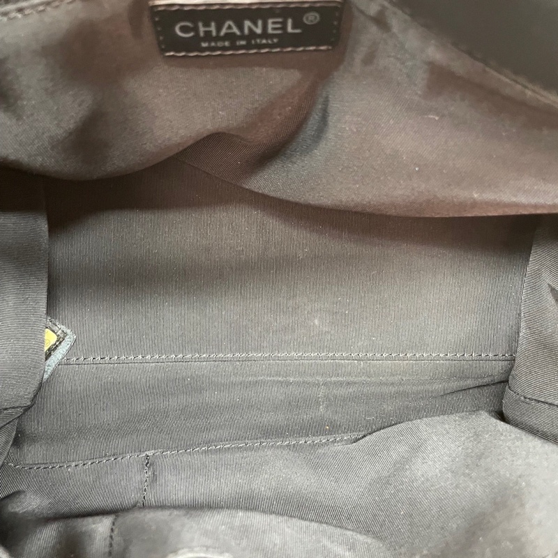 Chanel 限量黑金鴛鴦扣✨荔枝牛皮鏈條托特包 Tote-15