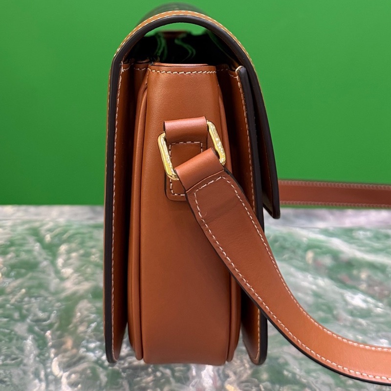 Celine赛琳凯旋门豆腐包老花teen 凯旋扣包 18.5*4*16,-5