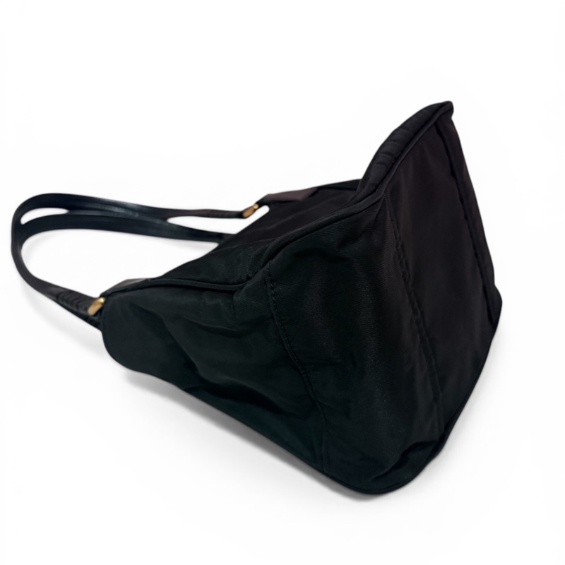 PRADA 黑金尼龍托特包-2