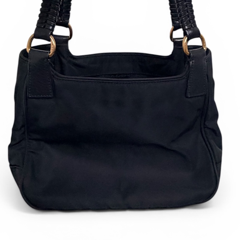 PRADA 黑金尼龍托特包-6