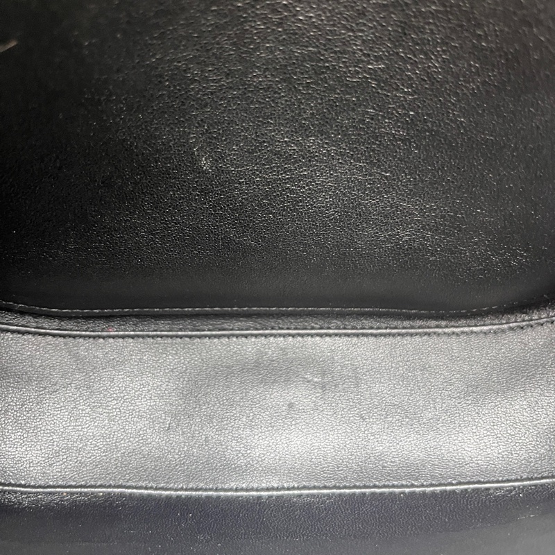 CELINE 98新 黑金凱旋門金扣馬鞍包 尺寸23*16-9