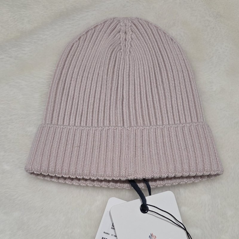 時尚MONCLER品牌LOGO羅紋粗針織羊毛帽/ 保暖帽/ 冷帽-1