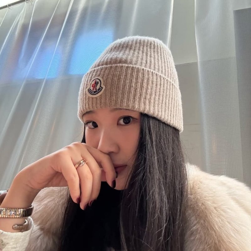 時尚MONCLER品牌LOGO羅紋粗針織羊毛帽/ 保暖帽/ 冷帽-6